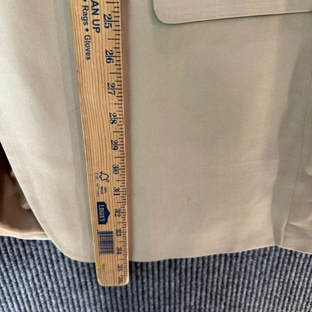 Calvin‎ America Island Silk Blazer Sport Coat Herringbone 44L